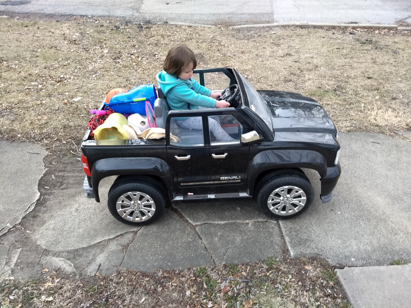 This truck does truck stuff